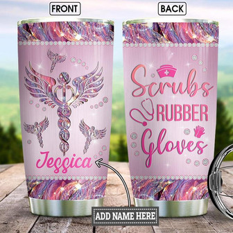 Personalized Nurse Jewelry Style Stainless Steel Tumbler 20Oz - Thegiftio UK