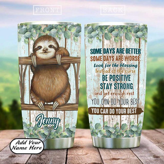Personalized Sloth Stainless Steel Tumbler 20Oz - Thegiftio UK