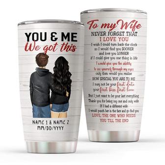 You And Me We Got This Family Personalized Stainless Steel Tumbler 20Oz - Thegiftio UK