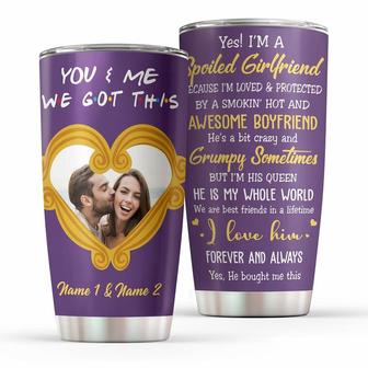 Personalized Stainless Steel Tumbler Gift For Couple You & Me We Got This 20Oz - Thegiftio UK