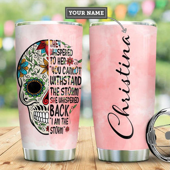 Skull Personalized Stainless Steel Tumbler 20Oz - Thegiftio UK