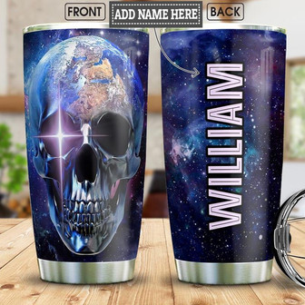 Skull Personalized Stainless Steel Tumbler 20Oz - Thegiftio UK
