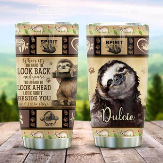 Sloth Quilt Pattern Personalized Stainless Steel Tumbler 20Oz - Thegiftio UK