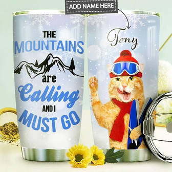 Snowboarding Personalized Stainless Steel Tumbler 20Oz - Thegiftio UK