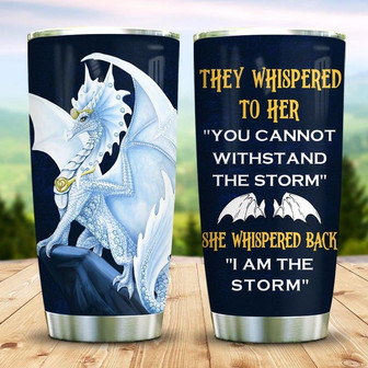 The Storm Stainless Steel Tumbler, Dragon Lovers Stainless Steel Tumbler 20Oz - Thegiftio