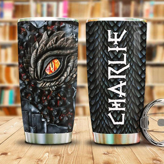 Tattoo Dragon Eyes Personalized Stainless Steel Tumbler 20Oz - Thegiftio
