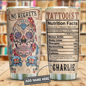 Tattooist Personalized Stainless Steel Tumbler 20Oz - Thegiftio UK