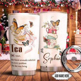 Tea Personalized Stainless Steel Tumbler 20Oz - Thegiftio UK