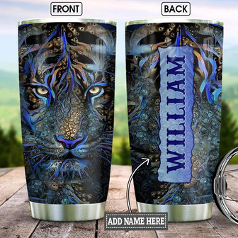 Tiger Glass Style Personalized Stainless Steel Tumbler 20Oz - Thegiftio UK