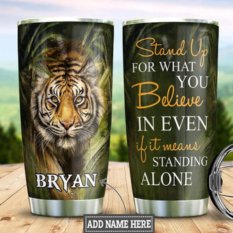 Tiger Personalized Stainless Steel Tumbler 20Oz - Thegiftio UK