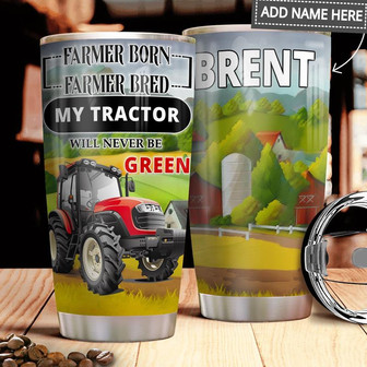 Tractor Personalized Stainless Steel Tumbler 20Oz - Thegiftio UK