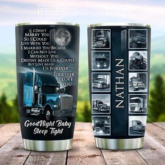 Truck Driver Lover Personalized Stainless Steel Tumbler 20Oz - Thegiftio UK