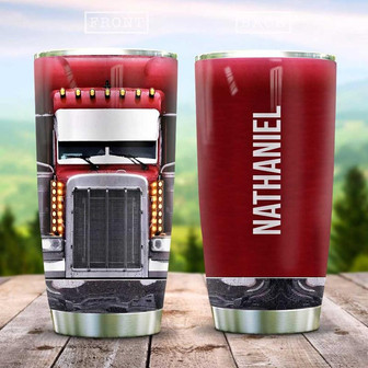 Truck Head Personalized Stainless Steel Tumbler 20Oz - Thegiftio UK