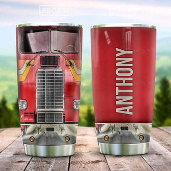 Truck Lover Personalized Stainless Steel Tumbler 20Oz - Thegiftio UK
