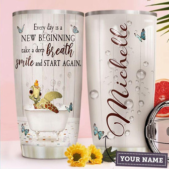 Turlte Personalized Stainless Steel Tumbler 20Oz - Thegiftio UK