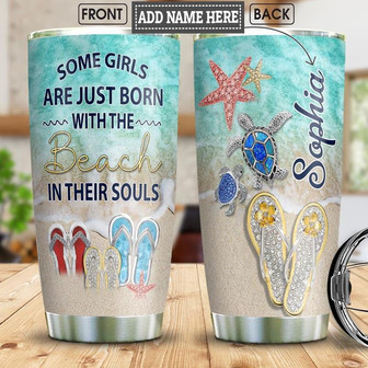 Turtle Beach Personalized Stainless Steel Tumbler 20Oz - Thegiftio UK