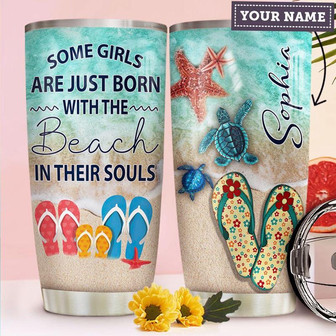 Turtle Beach Personalized Stainless Steel Tumbler 20Oz - Thegiftio UK