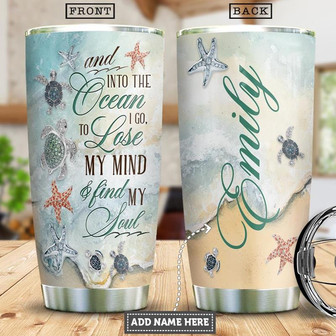 Turtle Jewelry Style Personalized Stainless Steel Tumbler 20Oz - Thegiftio UK