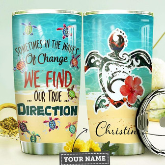 Turtle Personalized Stainless Steel Tumbler 20Oz - Thegiftio UK