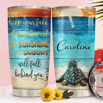 Turtle Personalized Stainless Steel Tumbler 20Oz - Thegiftio UK
