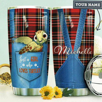 Turtle Personalized Stainless Steel Tumbler 20Oz - Thegiftio UK