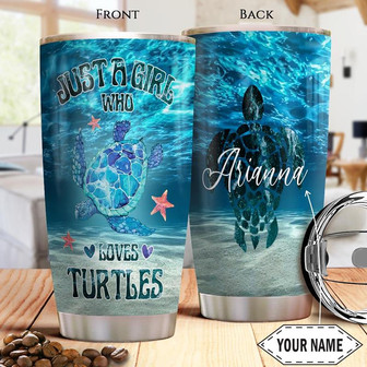Turtle Personalized Stainless Steel Tumbler 20Oz - Thegiftio UK