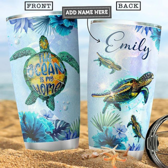 Turtle Personalized Stainless Steel Tumbler 20Oz - Thegiftio UK