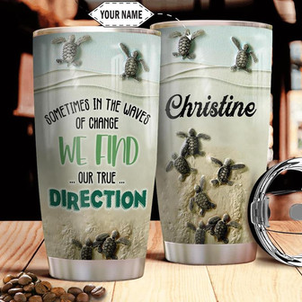 Turtle Personalized Stainless Steel Tumbler 20Oz - Thegiftio UK