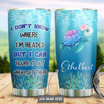Turtle Personalized Stainless Steel Tumbler 20Oz - Thegiftio UK