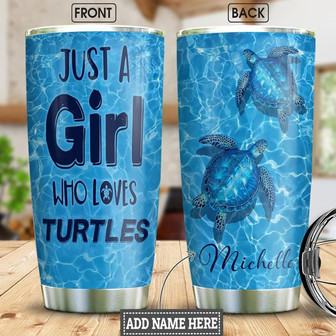 Turtle Personalized Stainless Steel Tumbler 20Oz - Thegiftio UK
