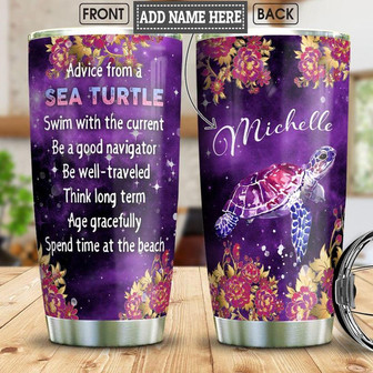 Turtle Personalized Stainless Steel Tumbler 20Oz - Thegiftio UK