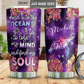 Turtle Personalized Stainless Steel Tumbler 20Oz - Thegiftio UK