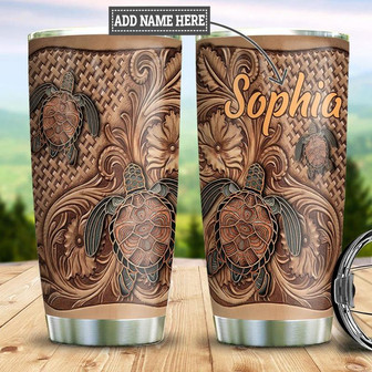 Turtle Personalized Stainless Steel Tumbler 20Oz - Thegiftio UK