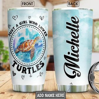 Turtle Personalized Stainless Steel Tumbler 20Oz - Thegiftio UK