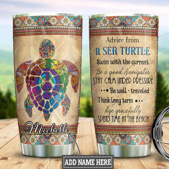 Turtles Personalized Stainless Steel Tumbler 20Oz - Thegiftio UK