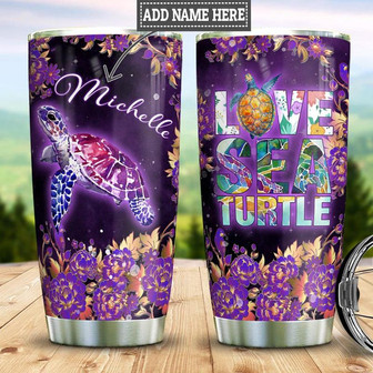 Turtles Personalized Stainless Steel Tumbler 20Oz - Thegiftio UK