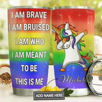 Unicorn Personalized Stainless Steel Tumbler 20Oz - Thegiftio UK