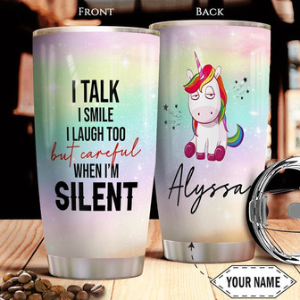 Unicorn Personalized Stainless Steel Tumbler 20Oz - Thegiftio UK