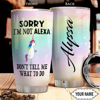 Unicorn Personalized Stainless Steel Tumbler 20Oz - Thegiftio UK