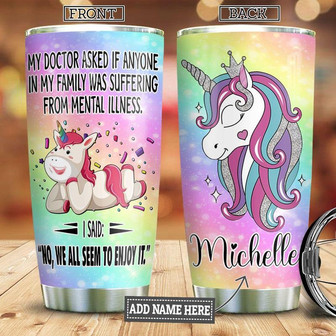 Unicorn Personalized Stainless Steel Tumbler 20Oz - Thegiftio UK