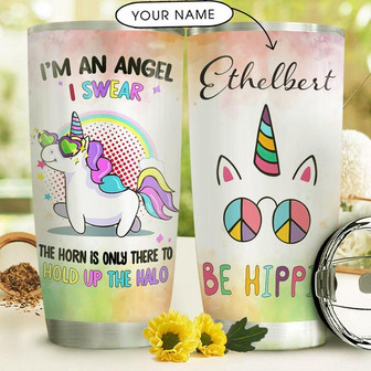 Unicorn Personalized Stainless Steel Tumbler 20Oz - Thegiftio UK