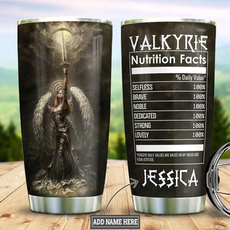 Valkyrie Woman Personalized Stainless Steel Tumbler 20Oz - Thegiftio UK