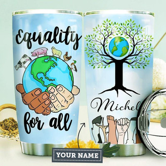 Vegan Personalized Stainless Steel Tumbler 20Oz - Thegiftio UK