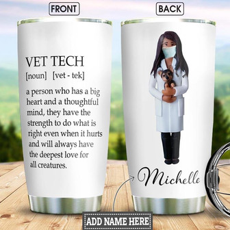 Vet Tech Personalized Stainless Steel Tumbler 20Oz - Thegiftio UK