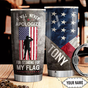 Veteran Personalized Stainless Steel Tumbler 20Oz - Thegiftio