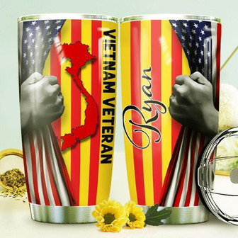 Veteran Personalized Stainless Steel Tumbler 20Oz - Thegiftio