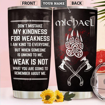 Viking Personalized Stainless Steel Tumbler 20Oz - Thegiftio UK