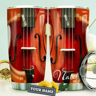Violin Personalized Stainless Steel Tumbler 20Oz - Thegiftio UK