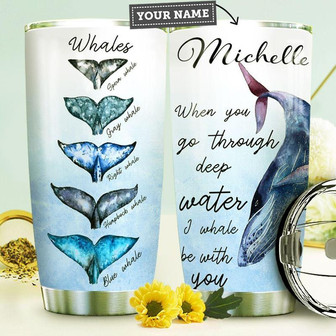 Whale Personalized Stainless Steel Tumbler 20Oz - Thegiftio UK