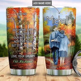 To My Wife Personalized Stainless Steel Tumbler 20Oz - Thegiftio UK